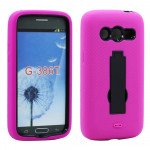 Wholesale Samsung Galaxy Avant G386 Armor Hybrid Stand (Hot Pink)